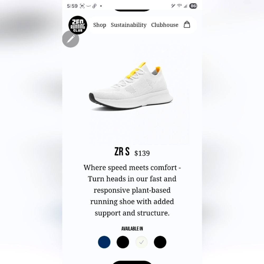 Women's White and Yellow Sneakers